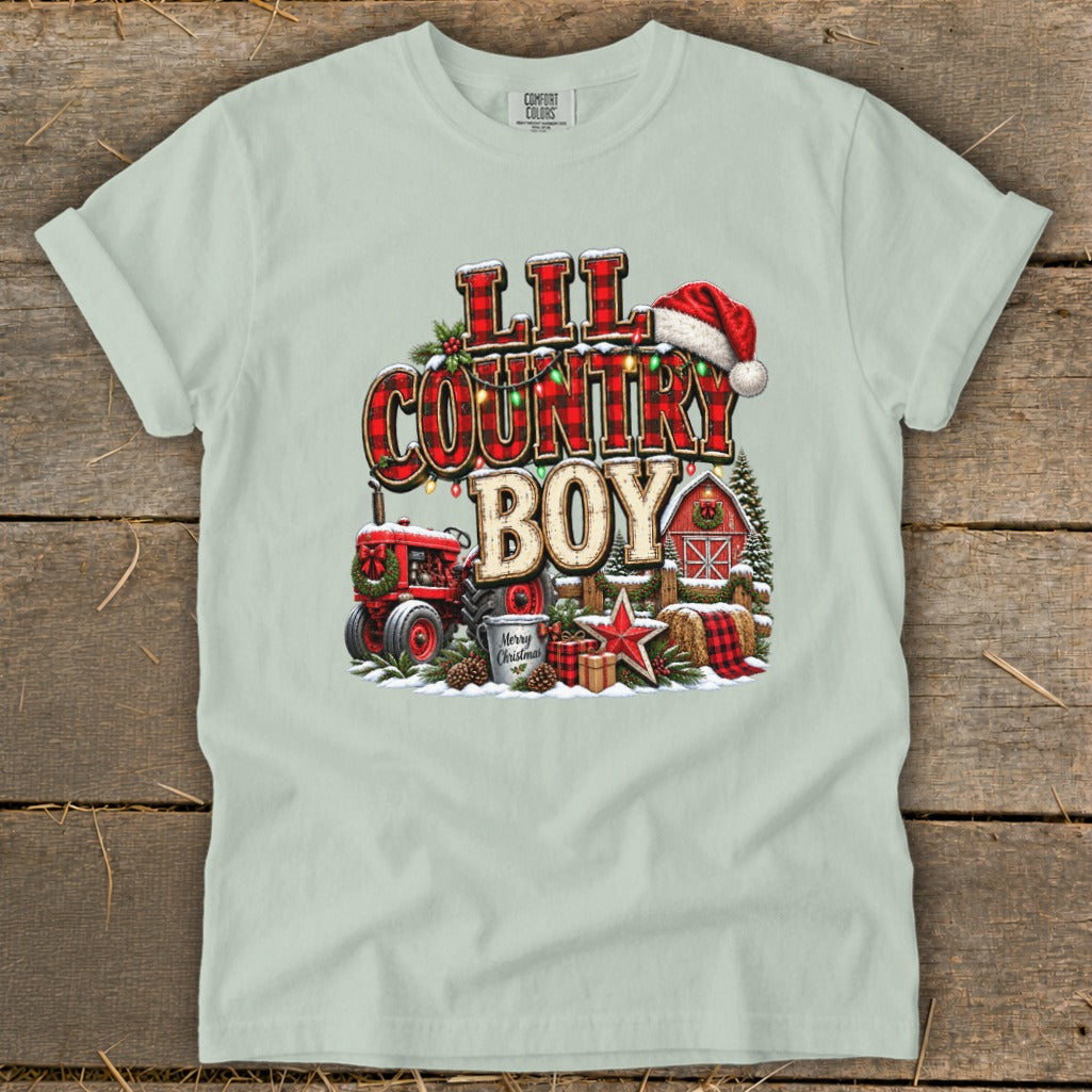 Lil Country Boy Christmas Infant Signature Tee
