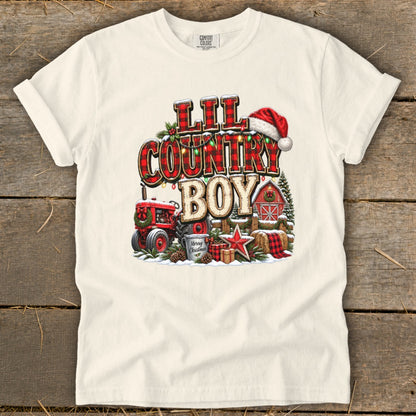 Lil Country Boy Christmas Infant Signature Tee