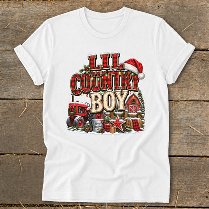 Lil Country Boy Christmas Infant Softstyle Tee