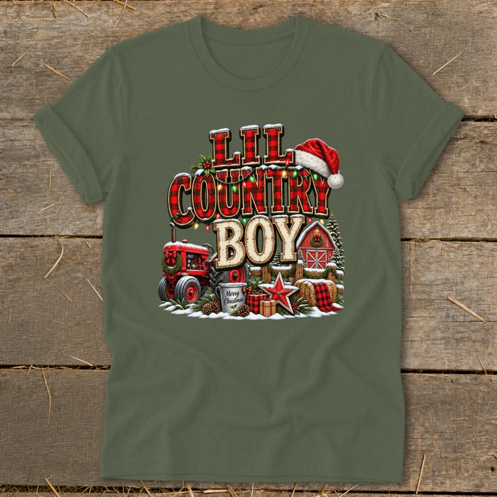 Lil Country Boy Christmas Infant Softstyle Tee