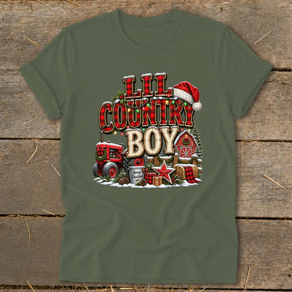 Lil Country Boy Christmas Infant Softstyle Tee