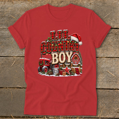 Lil Country Boy Christmas Infant Softstyle Tee