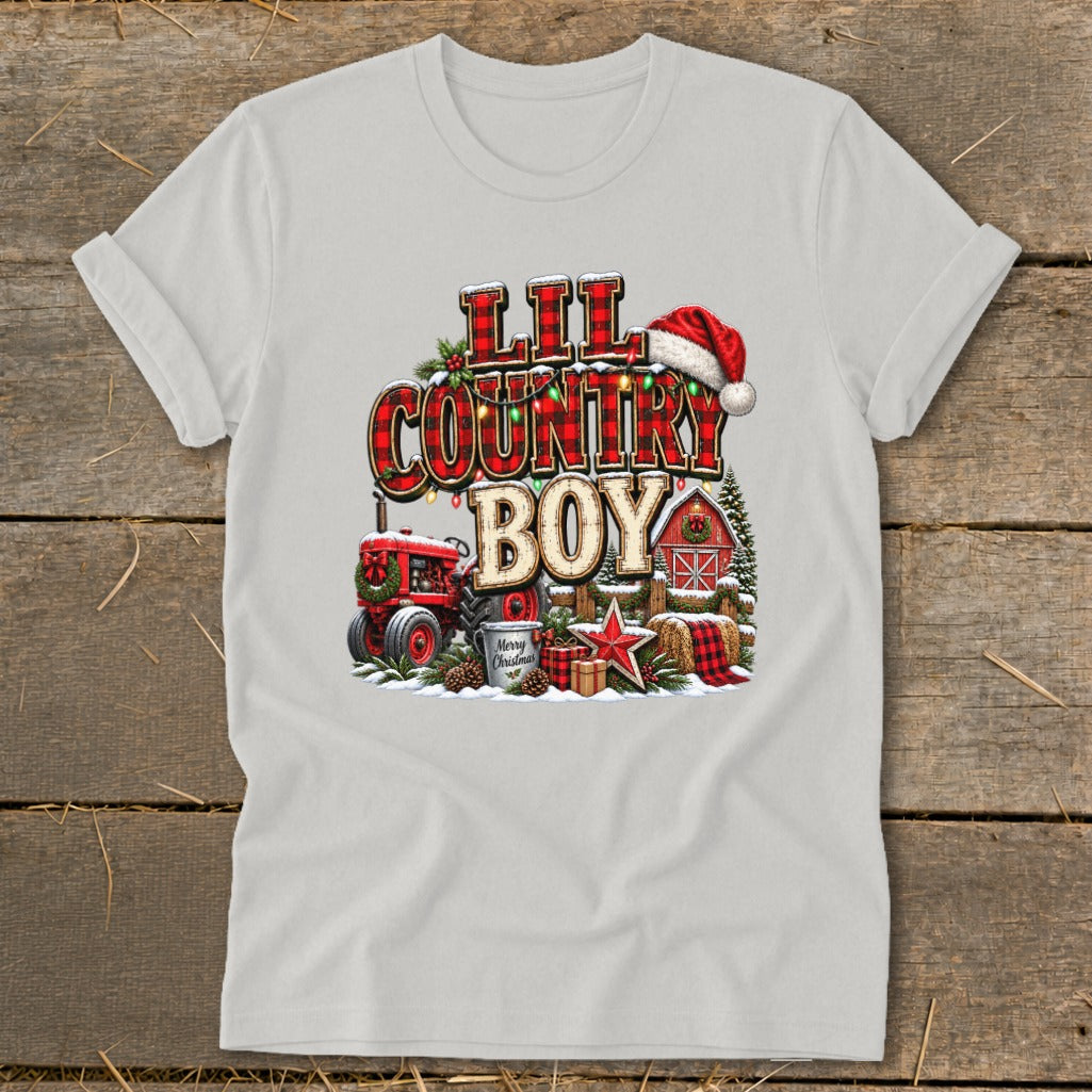 Lil Country Boy Christmas Infant Softstyle Tee