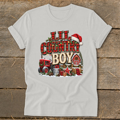 Lil Country Boy Christmas Infant Softstyle Tee