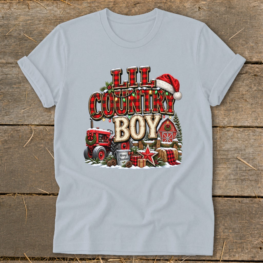 Lil Country Boy Christmas Infant Softstyle Tee