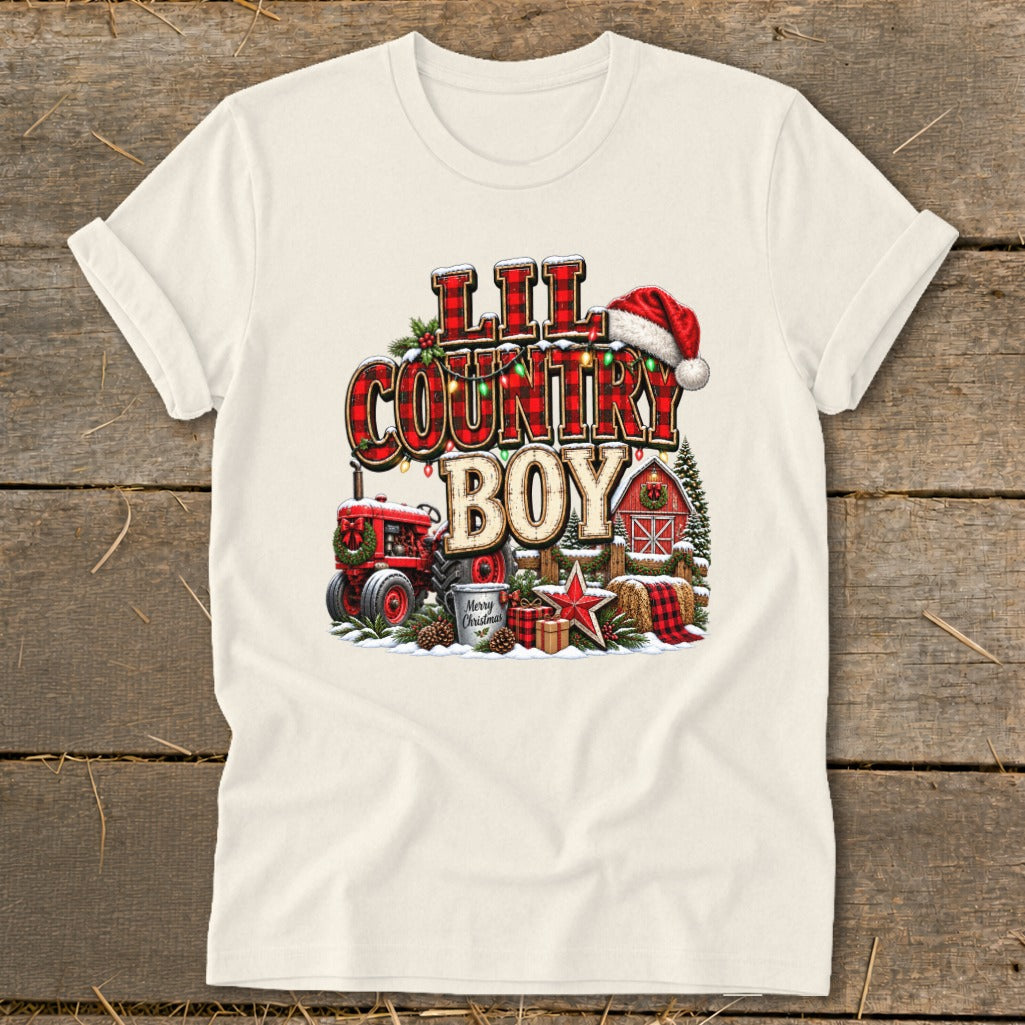 Lil Country Boy Christmas Infant Softstyle Tee