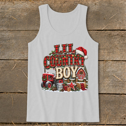 Lil Country Boy Christmas Infant Tank Top