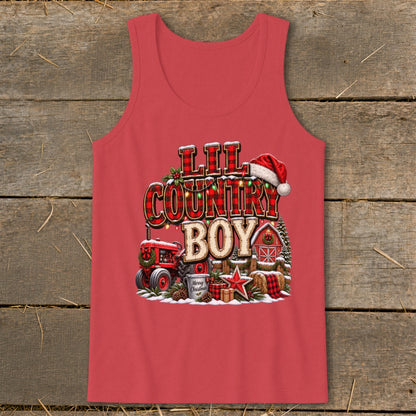 Lil Country Boy Christmas Infant Tank Top