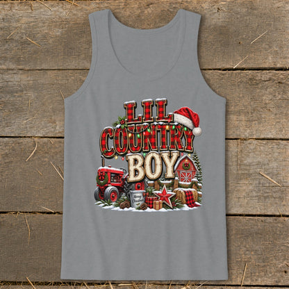 Lil Country Boy Christmas Infant Tank Top