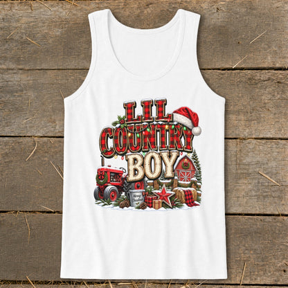 Lil Country Boy Christmas Infant Tank Top