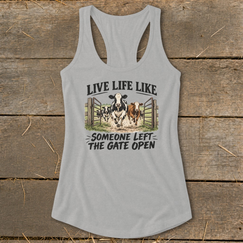 Live Life Like Racerback Tank