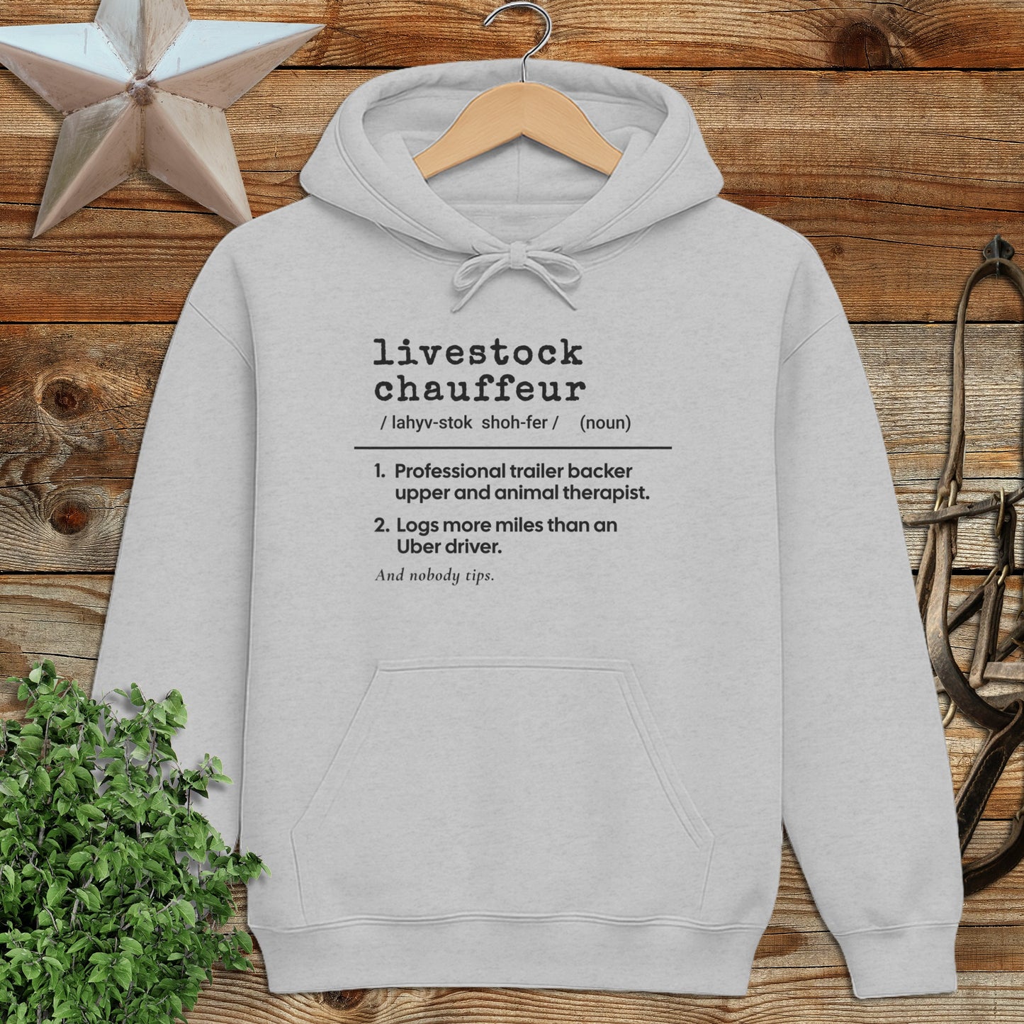 Livestock Chauffeur Definition Hoodie