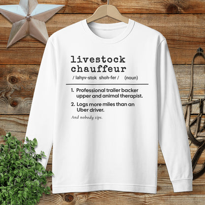 Livestock Chauffeur Definition Long Sleeve Tee