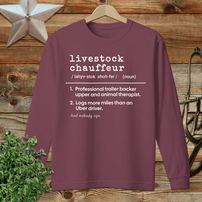 Livestock Chauffeur Definition Long Sleeve Tee
