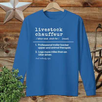Livestock Chauffeur Definition Long Sleeve Tee