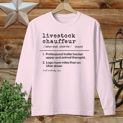 Livestock Chauffeur Definition Long Sleeve Tee