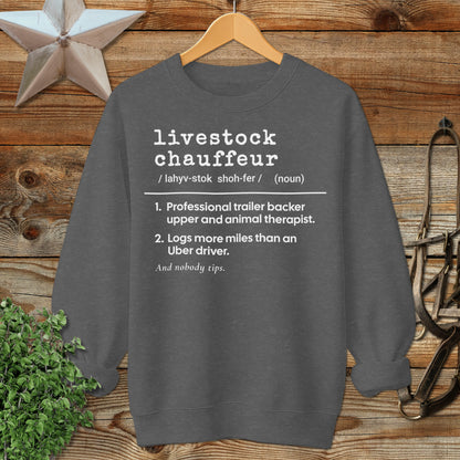 Livestock Chauffeur Definition Sweatshirt
