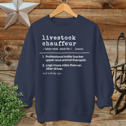 Livestock Chauffeur Definition Sweatshirt