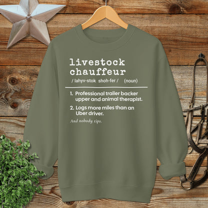 Livestock Chauffeur Definition Sweatshirt