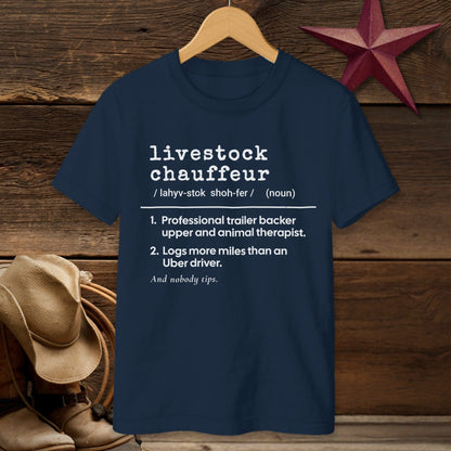 Livestock Chauffeur Definition T-Shirt (Youth)