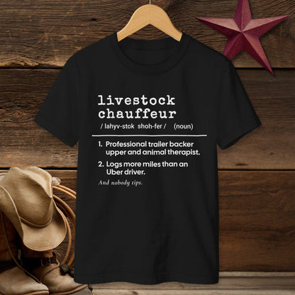 Livestock Chauffeur Definition T-shirt (Youth)