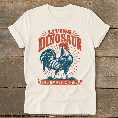 Living Dinosaur Rooster Softstyle Tee