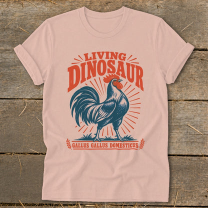 Living Dinosaur Rooster Softstyle Tee