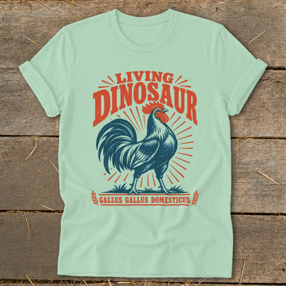 Living Dinosaur Rooster Softstyle Tee