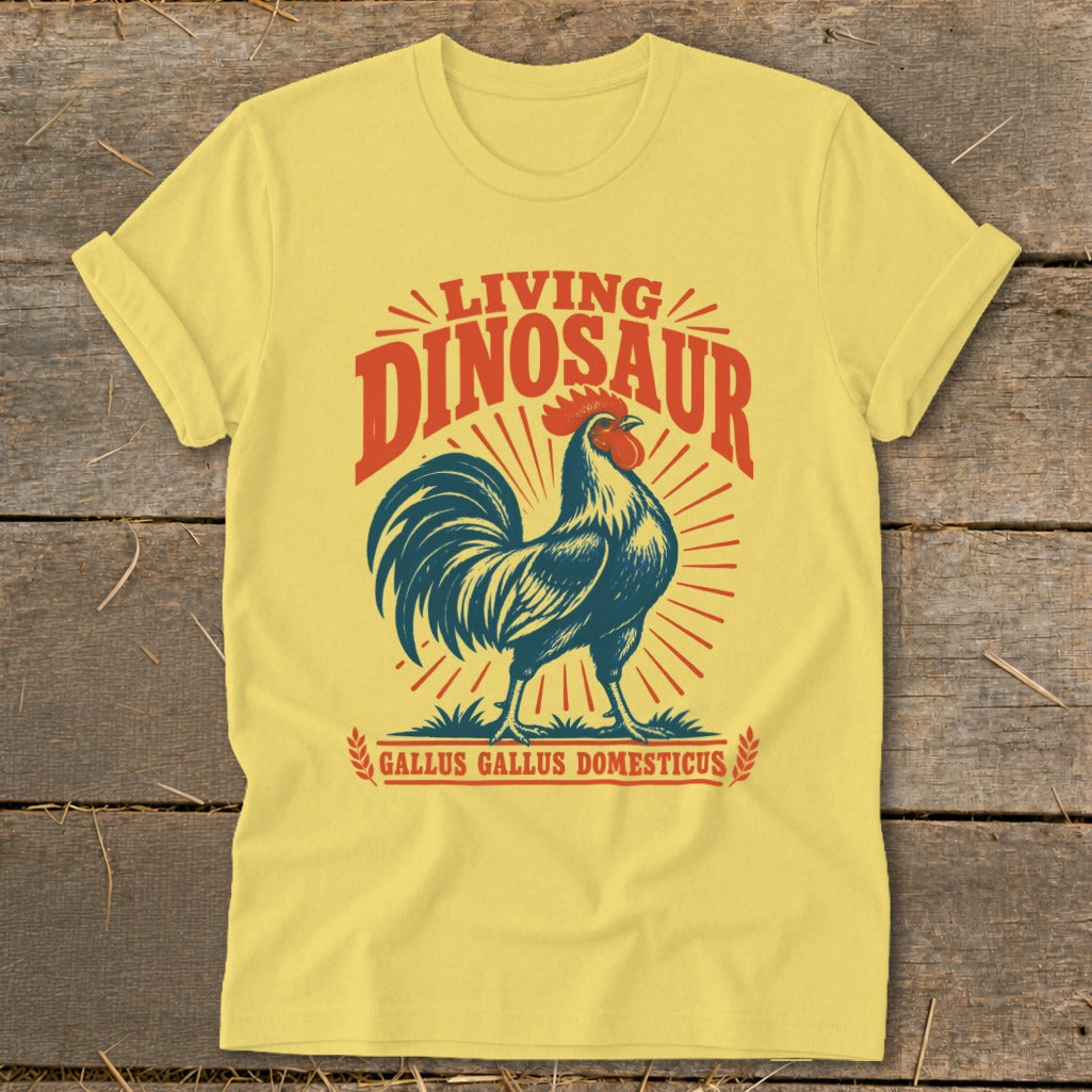 Living Dinosaur Rooster Softstyle Tee