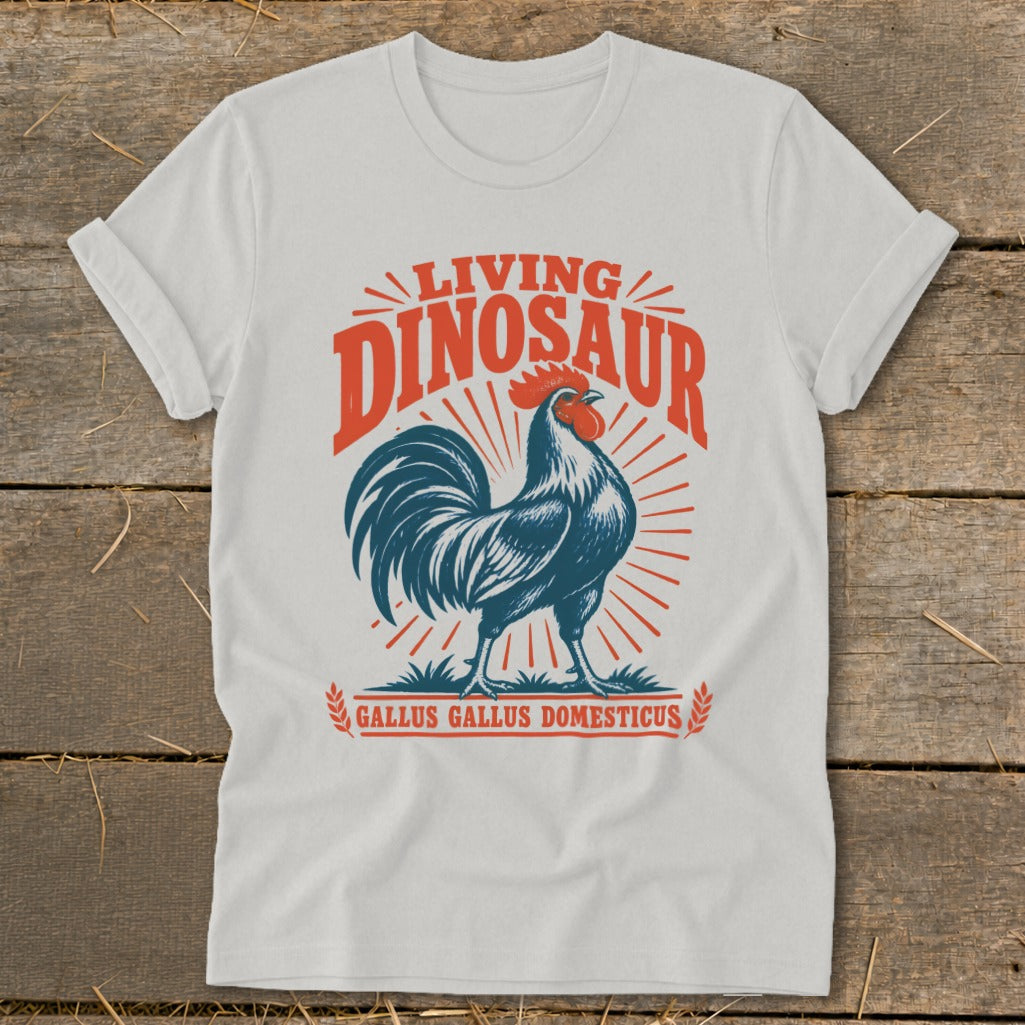 Living Dinosaur Rooster Softstyle Tee