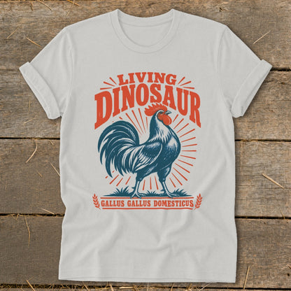 Living Dinosaur Rooster Softstyle Tee