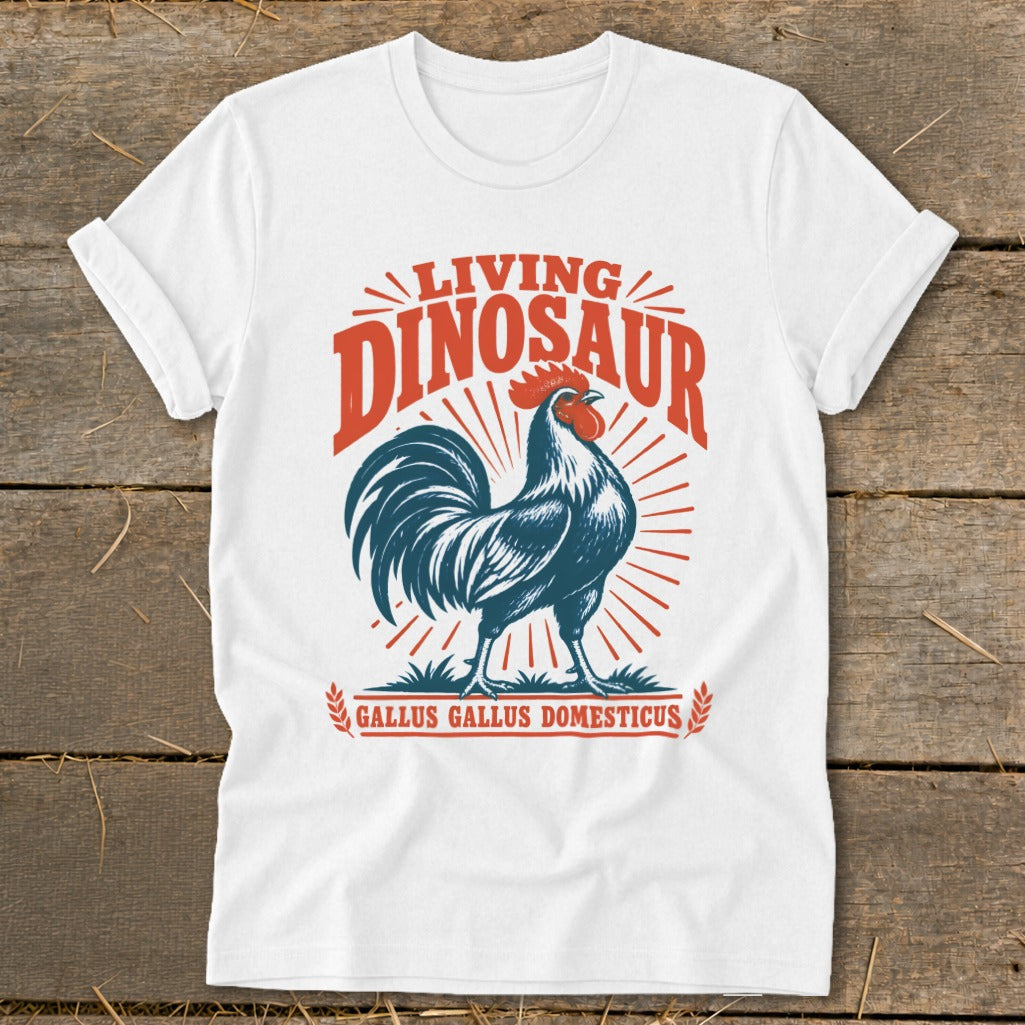 Living Dinosaur Rooster Softstyle Tee