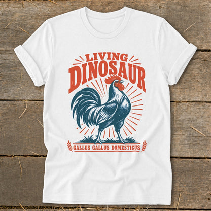 Living Dinosaur Rooster Softstyle Tee