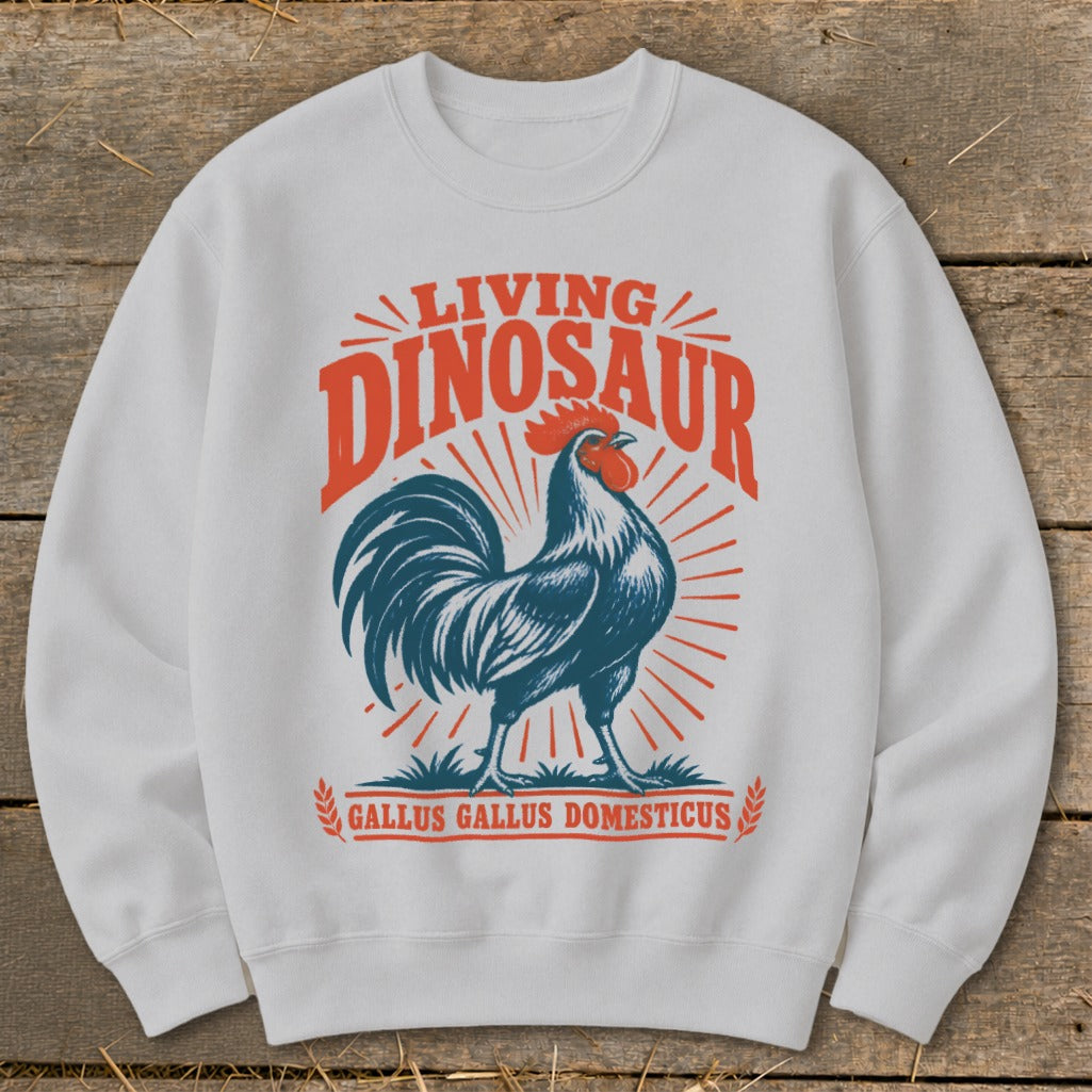 Living Dinosaur Rooster Sweatshirt