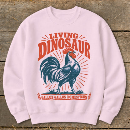 Living Dinosaur Rooster Sweatshirt