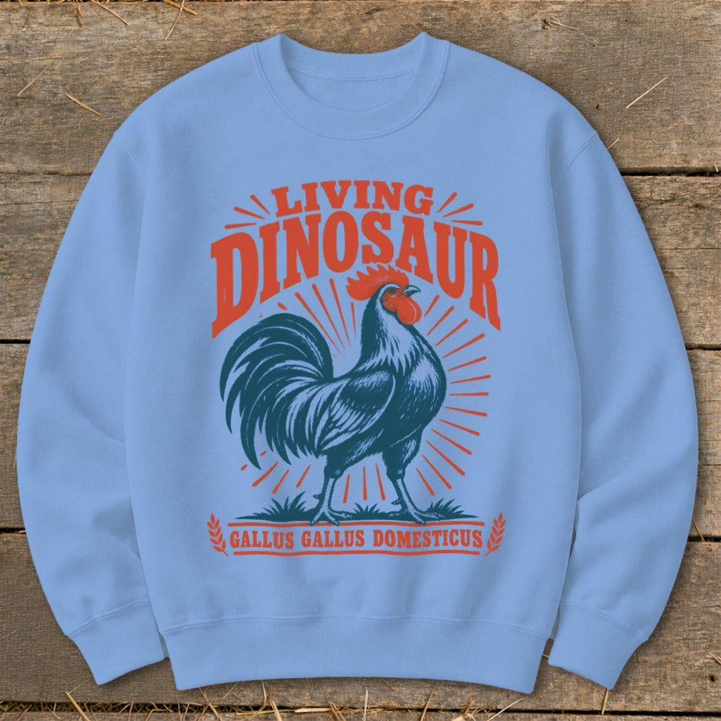 Living Dinosaur Rooster Sweatshirt