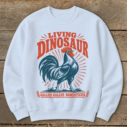 Living Dinosaur Rooster Sweatshirt