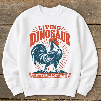 Living Dinosaur Rooster Sweatshirt