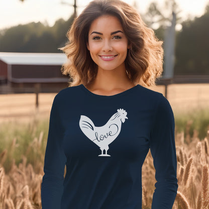 Love Chicken Long Sleeve Tee