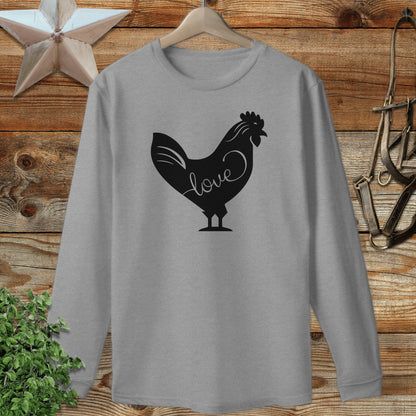 Love Chicken Long Sleeve Tee