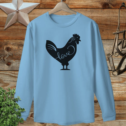 Love Chicken Long Sleeve Tee