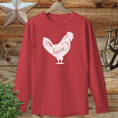 Love Chicken Long Sleeve Tee