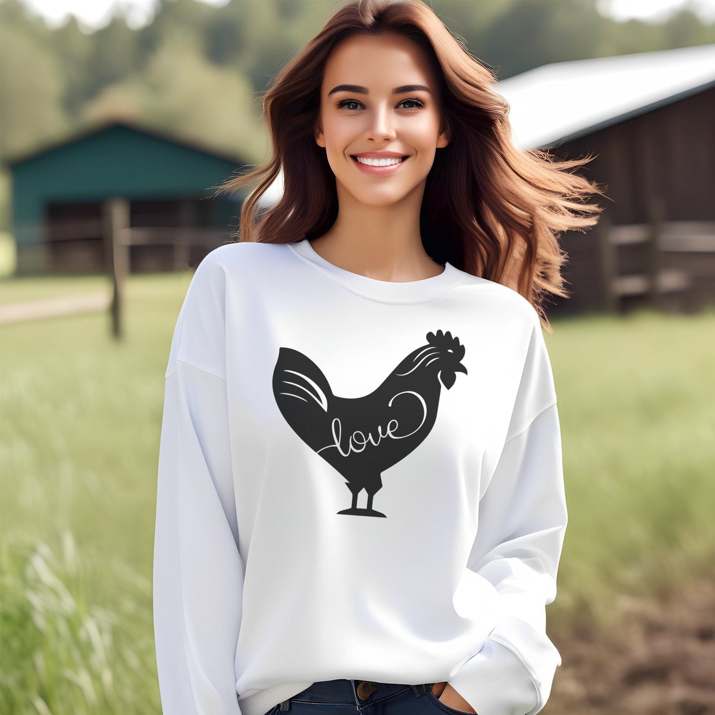 Love Chicken Sweatshirt