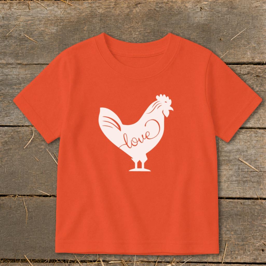 Love Chicken Toddler Tee