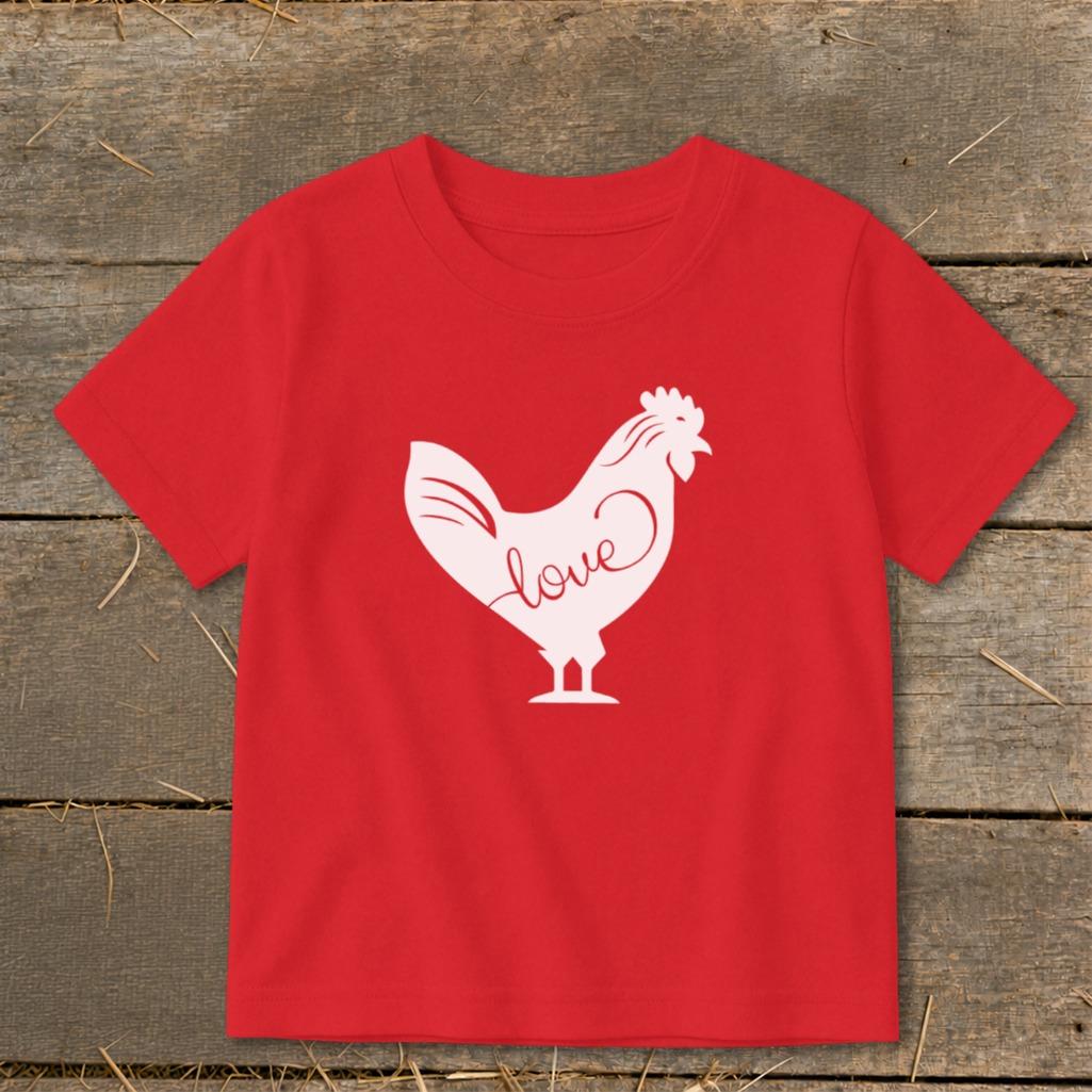 Love Chicken Toddler Tee