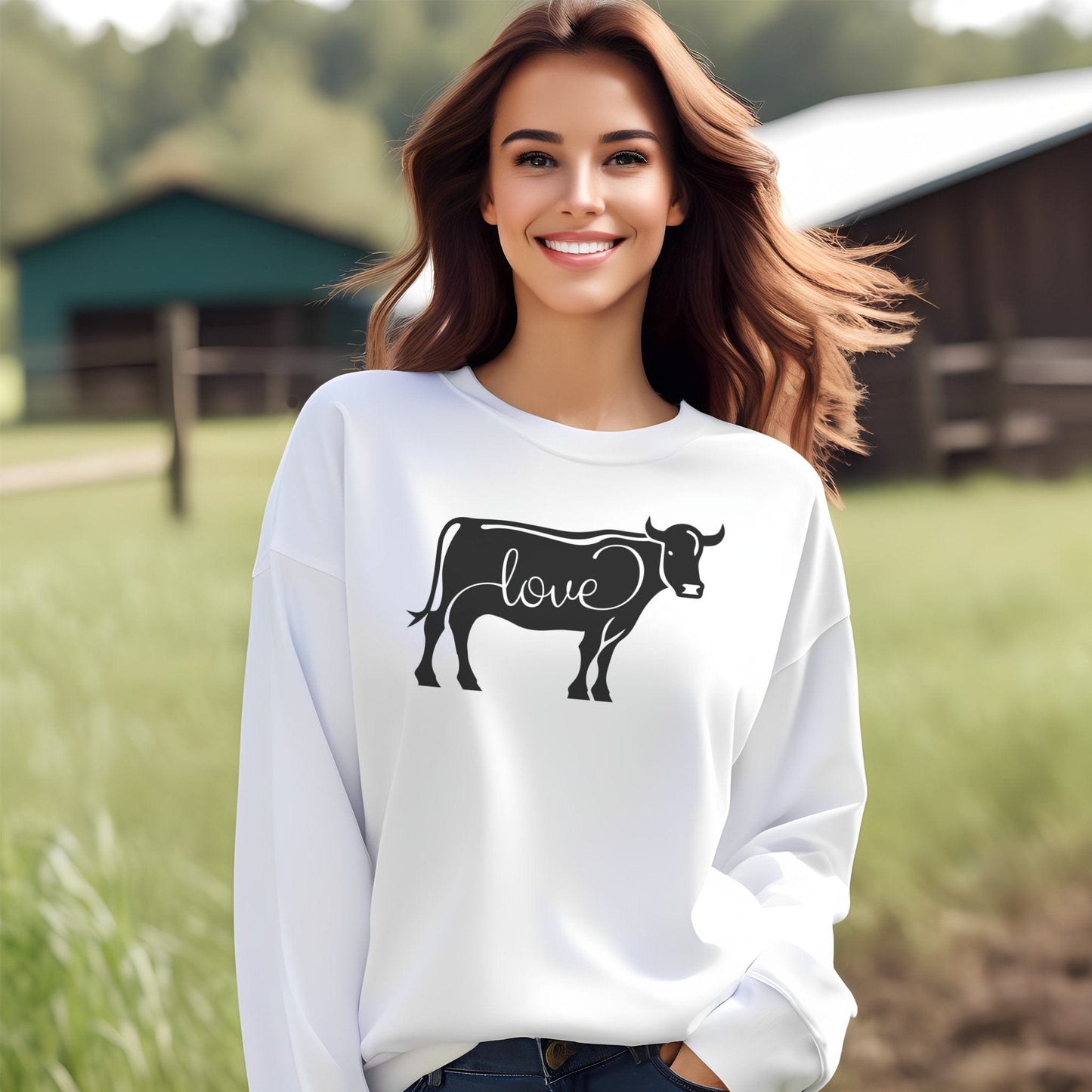 Love Cow Sweatshirt