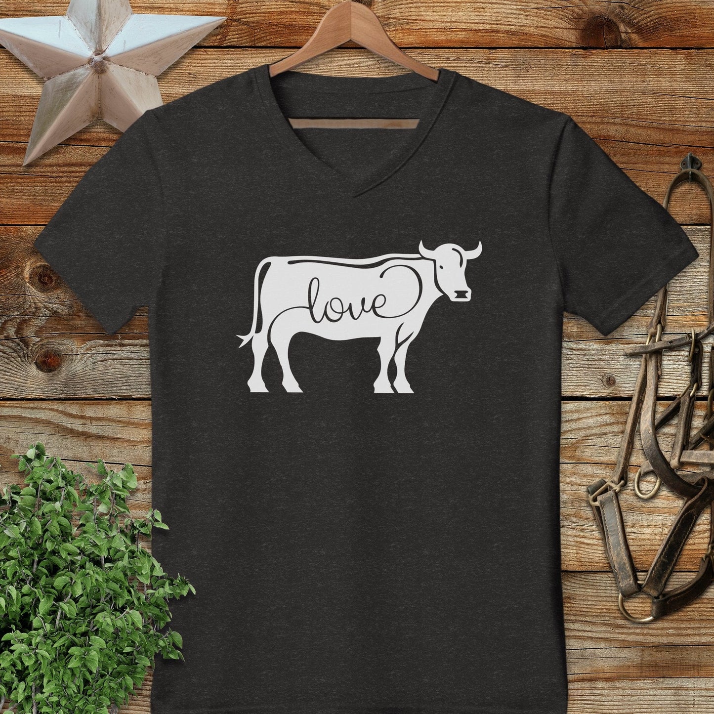 Love Cow V-neck