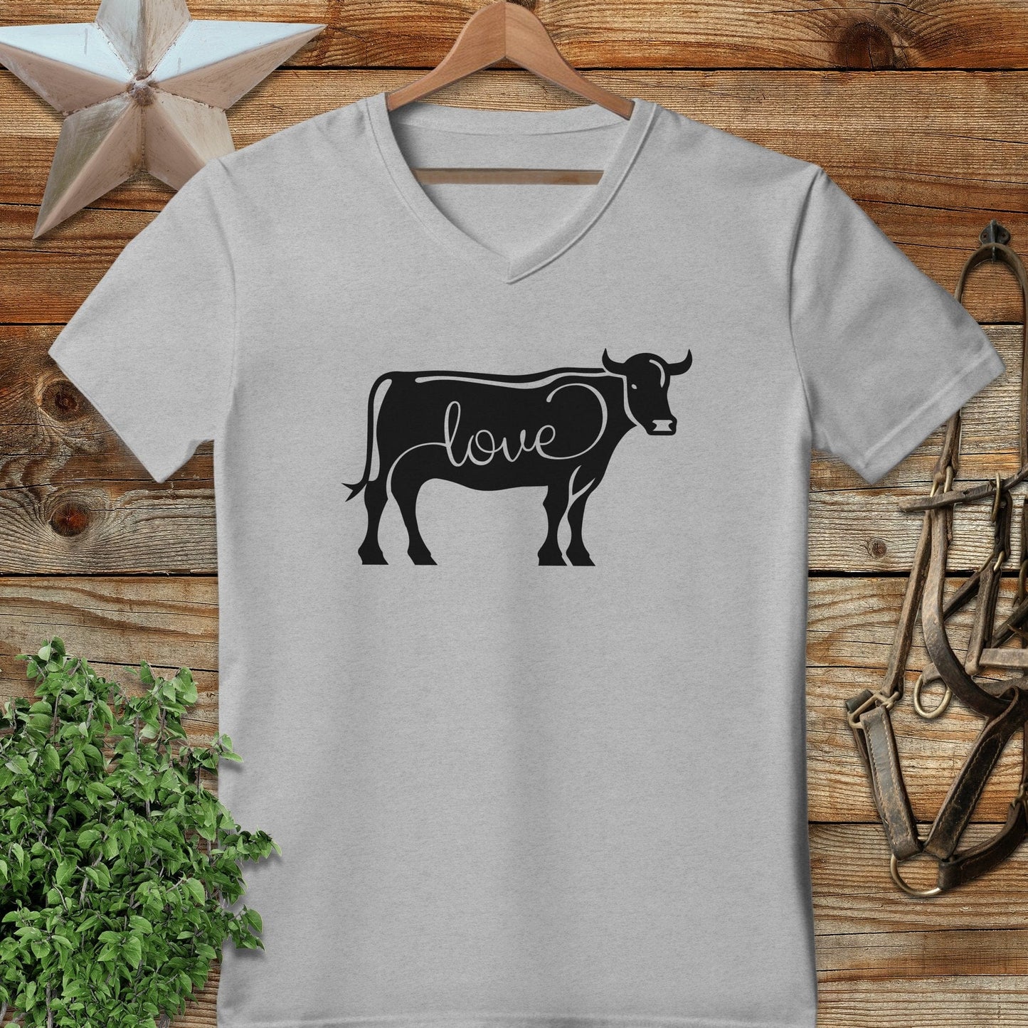 Love Cow V-neck