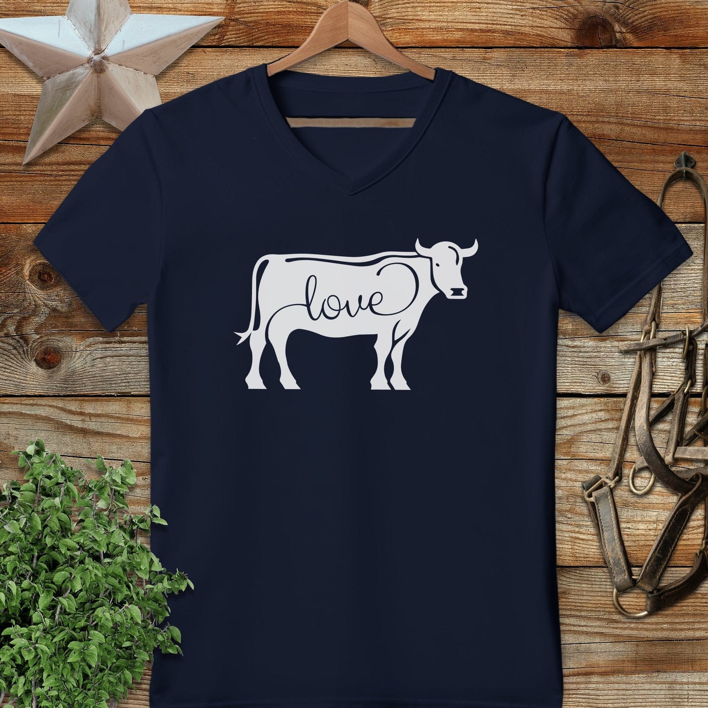 Love Cow V-neck
