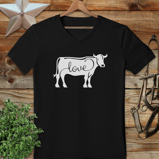 Love Cow V-neck